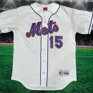 New York Mets Carlos Beltran #15 Vintage Majestic Jersey Mens Sz Medium Preowned
